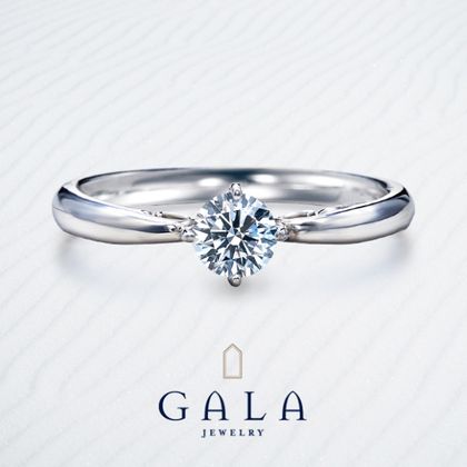 【GALA JEWELRY(ガラジュエリー)】【GALA】ダイヤモンドの輝きを堪能♪クラシカルなエンゲージリング＊