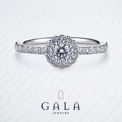 【GALA JEWELRY(ガラジュエリー)】【GALA】存在感ある輝きを放つ、ゴージャスな取り巻きデザイン！
