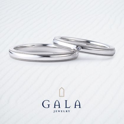 【GALA JEWELRY(ガラジュエリー)】【GALA】伝統技法のミルグレインを施した気品あふれるデザイン＊*