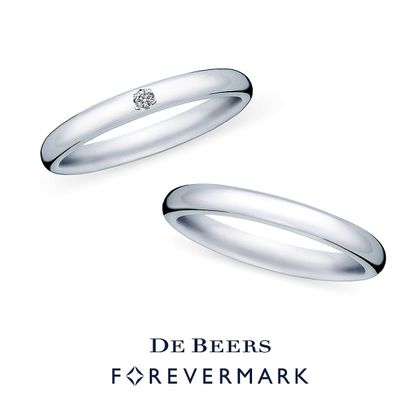 【VANillA(ヴァニラ)】【 Forevermark Collection 】1ストーンウェディングバンド & ウェディングバンド（FWR051 / FWR251）