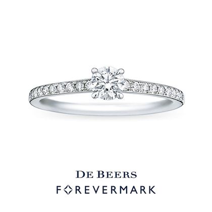 【VANillA(ヴァニラ)】【 Forevermark Bridal Collection 】 クラシック ソリティア パヴェ リング