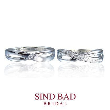 【SIND BAD(シンドバット)】【燈　とうか】クロスタイプ　アレンジオーダーで男性用にダイヤをセットしてもO.K.