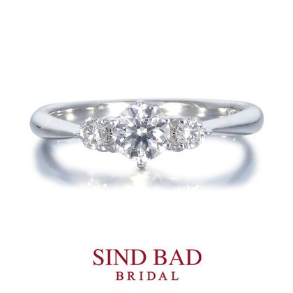 【SIND BAD(シンドバット)】婚約指輪【朝水（あさみ）】朝露を湛えた新緑の光
