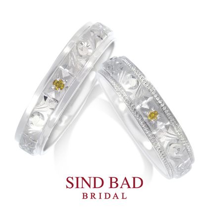 【SIND BAD(シンドバット)】唐草模様　イエローダイヤモンド