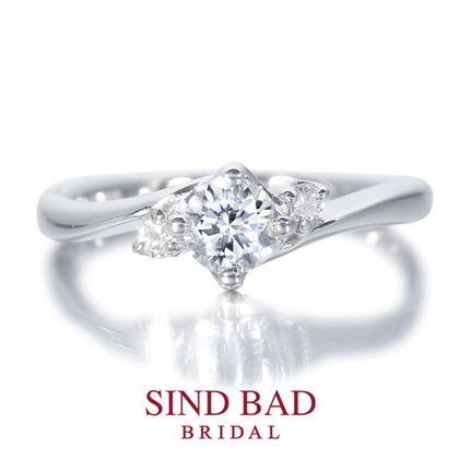 【SIND BAD(シンドバット)】婚約指輪【深海（みお）】深愛なる貴方と、いつまでも 0.25ct~