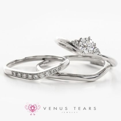 【VENUS TEARS(ヴィーナスティアーズ)】《3本セット》｜0.3ctダイヤ込み価格｜【302】