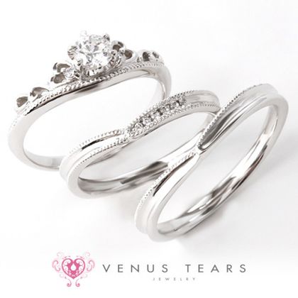 【VENUS TEARS(ヴィーナスティアーズ)】《3本セット》｜0.3ctダイヤ込み価格｜【303】