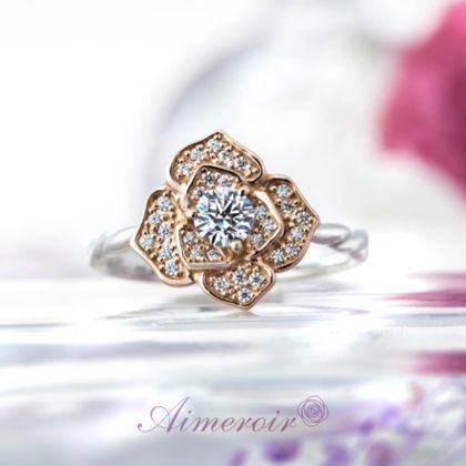 【VENUS TEARS(ヴィーナスティアーズ)】ローズアブソリュート｜0.2ct｜【AIE-1】