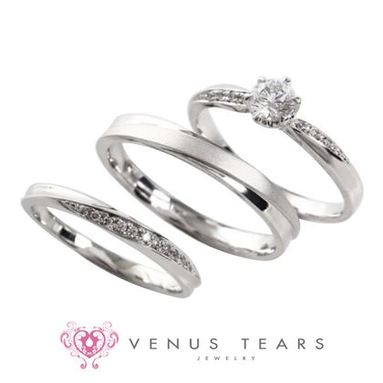 【VENUS TEARS(ヴィーナスティアーズ)】《3本セット》｜0.3ctダイヤ込み価格｜【403】