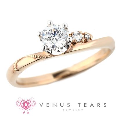 【VENUS TEARS(ヴィーナスティアーズ)】0.3ctダイヤ込み価格｜【CRoseEG1pcsPD-03】