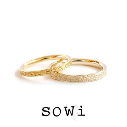 【TROA(トロア)】【代官山*sowi】”おと”から生まれたブライダルリング-ゆらゆら（細）