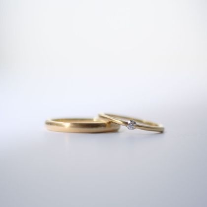 【TROA(トロア)】Straight Round Ring