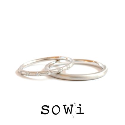 【TROA(トロア)】【代官山*sowi bridal】”おと”から生まれたブライダルリング-くるり