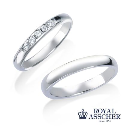 【JEWELRY OHASHI(ジュエリーオーハシ)】【ロイヤル・アッシャー】WRB071(ダイヤモンド5石タイプ)/WRA061