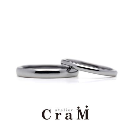 【atelier CraM(アトリエ クラム)】タンタルの甲丸リング｜金属アレルギー対応素材