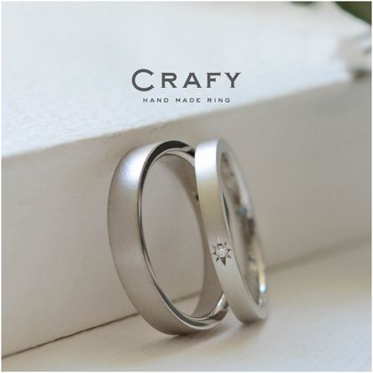 【CRAFY(クラフィ)】【ふたりで手作り】Pt900・Pt950が選べる！シンプルな手作り結婚指輪