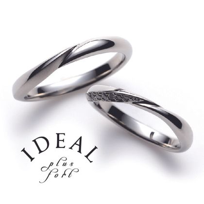 【IDEAL Plus fort(アイデアルプリュフォール)】LUMINEUX～plus fortシリーズ～【鍛造製法の結婚指輪】