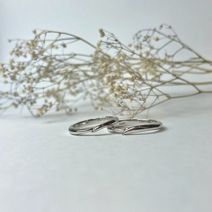 【Smith(工房スミス)】【隠れ家工房でつくる】猫のしっぽをデザインした結婚指輪