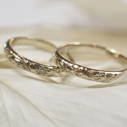 【Smith(工房スミス)】【隠れ家工房でつくる】手作りハワイアンジュエリーの結婚指輪