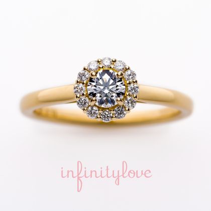 【BRIDGE ANTWERP BRILLIANT GALLERY(ブリッジ・アントワープ・ブリリアント・ギャラリー)】ひまわりの花（向日葵）がモチーフのオシャレでかわいい婚約指輪　Sunflower（日・サンフラワー）