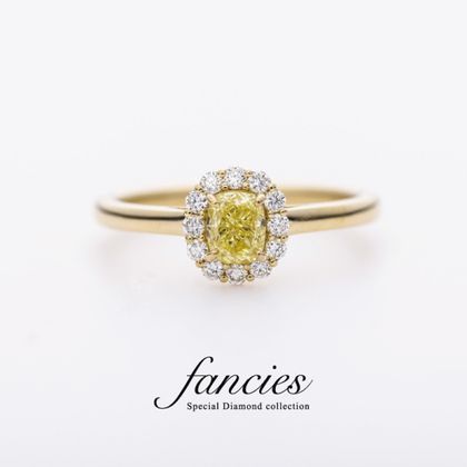 【BRIDGE ANTWERP BRILLIANT GALLERY(ブリッジ・アントワープ・ブリリアント・ギャラリー)】Fancy Intense Yellow Diamond(0.507ct) Ring