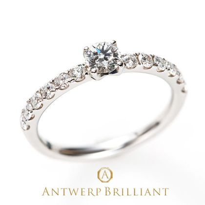 【BRIDGE ANTWERP BRILLIANT GALLERY(ブリッジ・アントワープ・ブリリアント・ギャラリー)】&ldquo;D Line Star&rdquo;Diamond Harf Eternity Ring &rdquo;ディーライン スター&rdquo; ダイヤモンド ハーフエタニティ リング