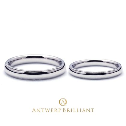 【BRIDGE ANTWERP BRILLIANT GALLERY(ブリッジ・アントワープ・ブリリアント・ギャラリー)】Custom Ring “Millegrain”３ｍｍ＆２ｍｍ カスタムリング　ミルグレイン　３ｍｍ＆２ｍｍ