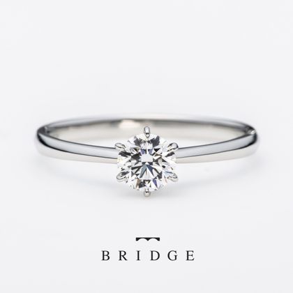 【BRIDGE ANTWERP BRILLIANT GALLERY(ブリッジ・アントワープ・ブリリアント・ギャラリー)】シンプルで王道な人気デザインのオシャレかわいい婚約指輪　Here&Now　一輪の薔薇