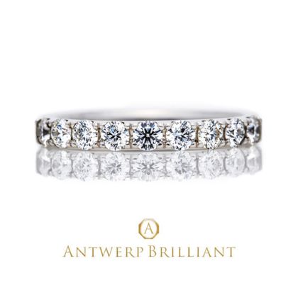 【BRIDGE ANTWERP BRILLIANT GALLERY(ブリッジ・アントワープ・ブリリアント・ギャラリー)】”D Line Nebula” Diamond Half Eternity Ring 