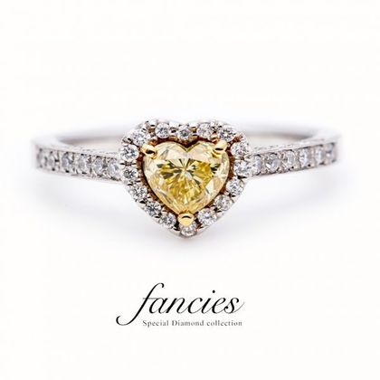 【BRIDGE ANTWERP BRILLIANT GALLERY(ブリッジ・アントワープ・ブリリアント・ギャラリー)】Heart Shape Yellow ”Hope of Heart” Diamond Ring
