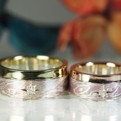 【Antille(アンティール)】オーダーメイド結婚指輪（杢目金）