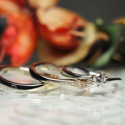 【Antille(アンティール)】【AUROA】＜マリッジ＞ブラック＆ライム／ブラック＆ローズ：＜エンゲージ＞ブラック＆ライム