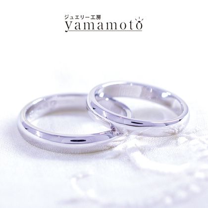 【ジュエリー工房 YAMAMOTO】【王道プレーンタイプ】　幅、厚み 自由に選べるリング