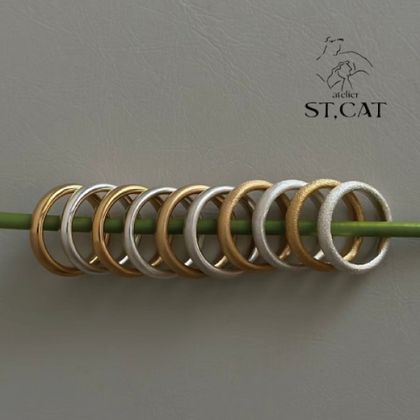 【atelier ST, CAT(アトリエ エスティーキャット)】磨き仕上げ/マット仕上げ【オーダー結婚指輪/婚約指輪】