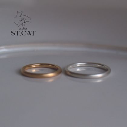 【atelier ST, CAT(アトリエ エスティーキャット)】生活に馴染む美しい心地良さとシンプルさを追求【オーダー結婚指輪】Bauhaus