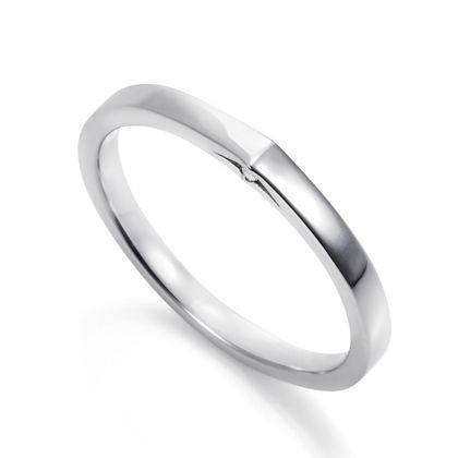 【DIAMOND DOT LAB(ダイアモンド ドット ラボ)】3MR-W-1L　3MR-W-1M　サイドラインが美しい結婚指輪です。