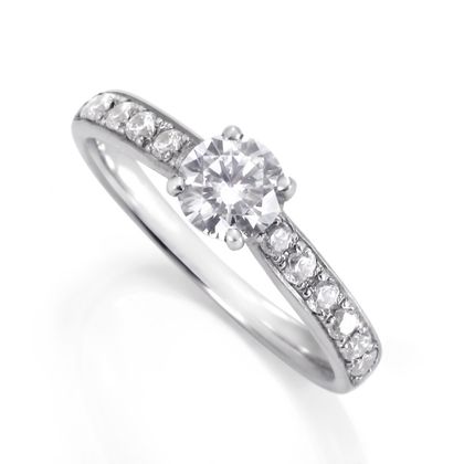 【DIAMOND DOT LAB(ダイアモンド ドット ラボ)】TOE-012　エンゲージリング　/   ダイヤモンドが敷き詰められたゴージャスなデザインです。