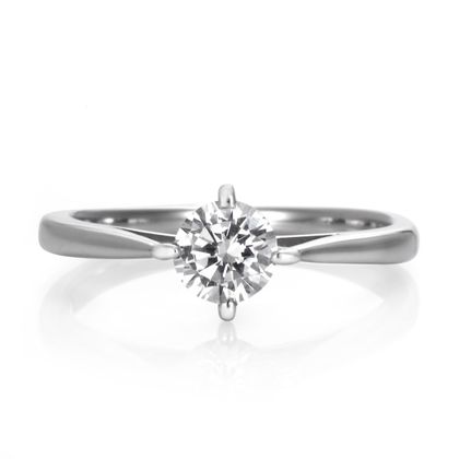 【DIAMOND DOT LAB(ダイアモンド ドット ラボ)】TOE-140　エンゲージリング　/   ダイヤモンド１石を基調とした王道的な婚約指輪です。