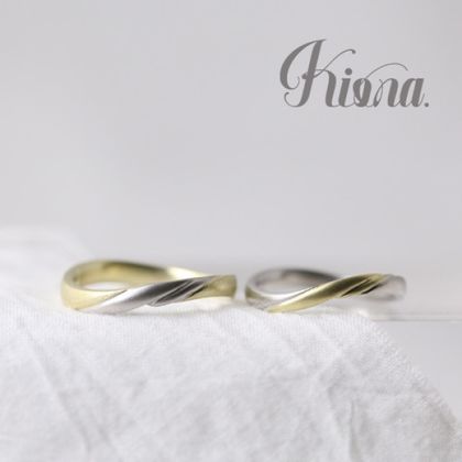 【atelier Kiona(アトリエキオナ)】素材の一部を交換！CROSS ring アレンジデザイン