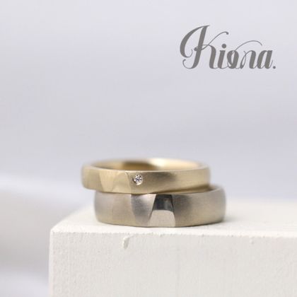 【atelier Kiona(アトリエキオナ)】【オーダーメイド】モダンな模様でカッコ良さとおしゃれな指輪に