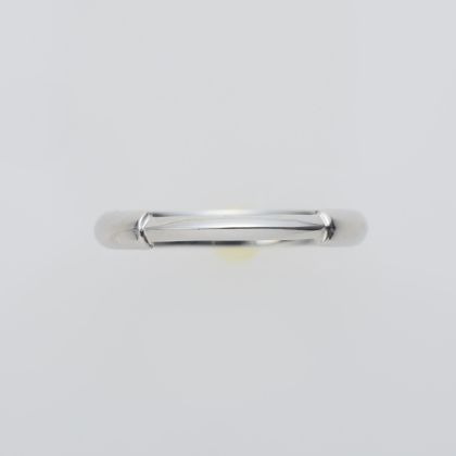 【ENEY(エネイ)】1/4 BRIDGE RING PT900 &times; PT900