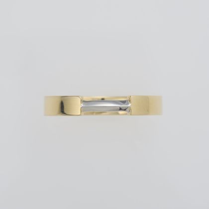 【ENEY(エネイ)】1/8 BRIDGE RING HIRA K18YG &times; PT900