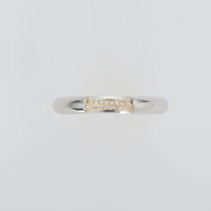 【ENEY(エネイ)】1/8 BRIDGE DIAMOND RING PT900 &times; K18YG