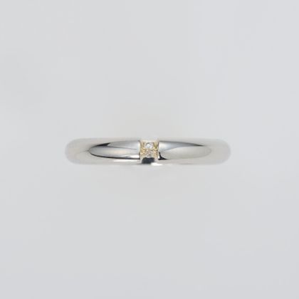 【ENEY(エネイ)】2PIECE BRIDGE DIAMOND RING PT900 &times; K18YG