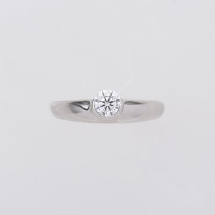 【ENEY(エネイ)】DROP STRAIGHT 0.3CT ROUND PT900 RING