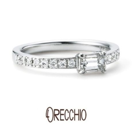 ブリリアンス＋　ダイヤモンドリング フラフィ ダイヤモンド プチエタニティタイプ リング [婚約指輪