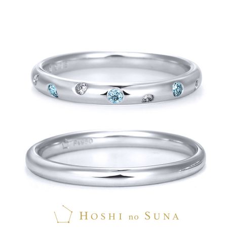 ブシュロン】ファセット プラチナリング スモール [結婚指輪
