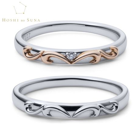 ダイヤモンドシライシ Amulet 3 結婚指輪 Amulet（アミュレット）3 PG [結婚指輪] 銀座ダイヤモンドシライシ