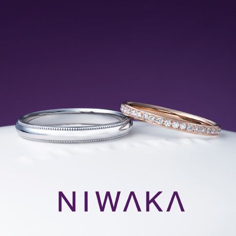 ティナ リング（ハーフエタニティ/1.5mm） [結婚指輪] AHKAH