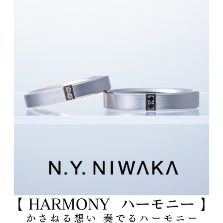 LYUZ YW123(左), YW124KD(右) [結婚指輪] N.Y.NIWAKA